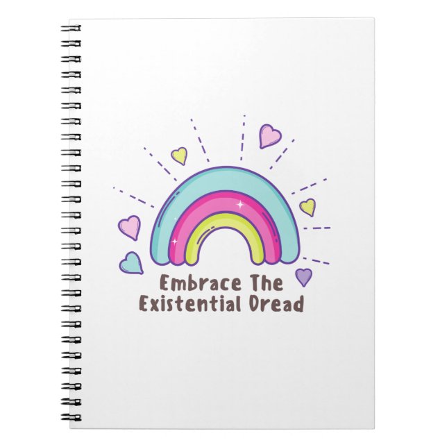 Embrassez le carnet drôle de la terreur existentie (Devant)
