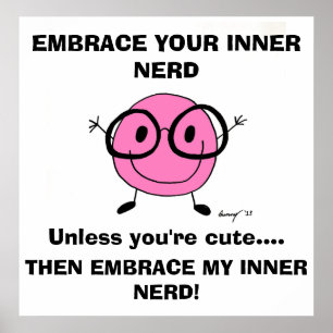 EMBRASSEZ VOTRE affiche NERD INTÉRIEURE