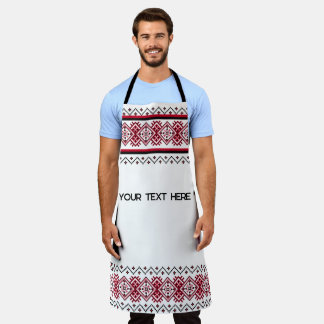 Embroderie ukrainienne personnalisable tablier
