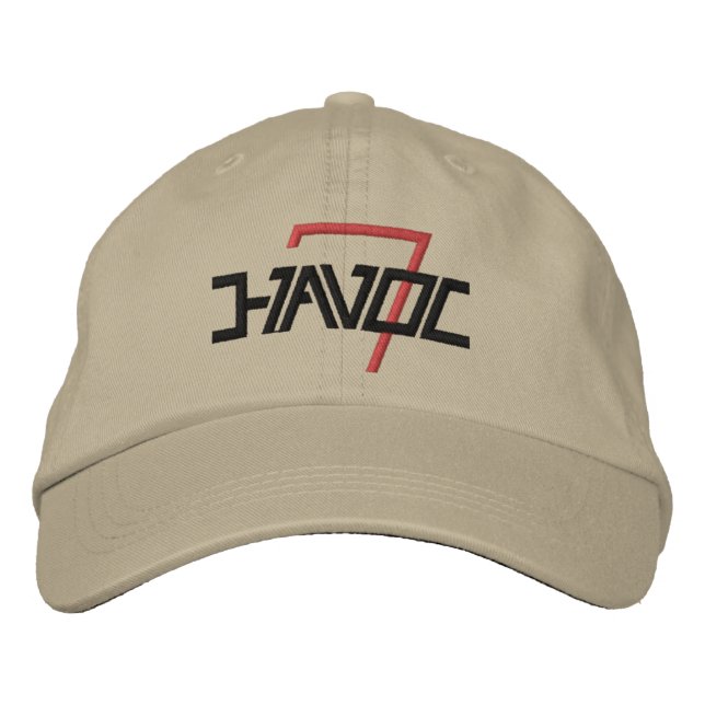 Embroidered HavocSeven Hat for Veteran Awareness Bestickte Baseballkappe (Vorderseite)
