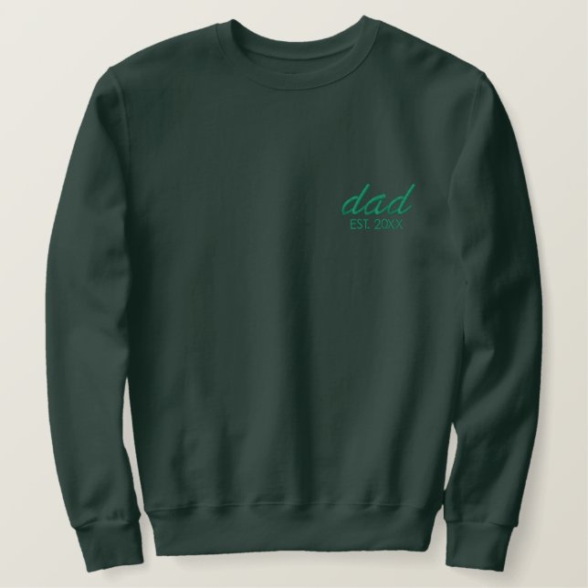 Embroidered sweatshirt dad   (Design vorne)