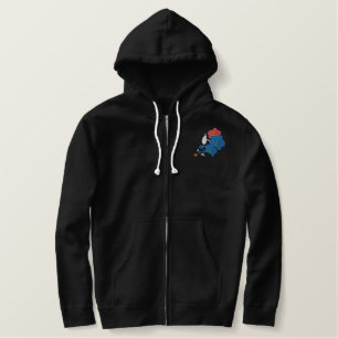 EMBROIDERIERTE Blume Orchid Bestickter Hoodie