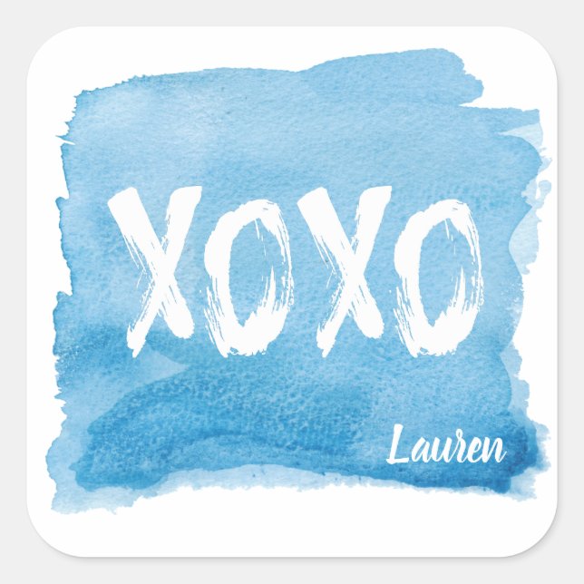 Embrous et baisers | Autocollant personnalisé (Devant)