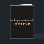 Embryo an Bord Herz Ivf Transfer Tag Fruchtbarkeit Karte<br><div class="desc">Embryo an Bord Herz Ivf Transfer Tag Fruchtbarkeit Krankenschwester Mama</div>