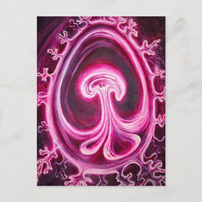 Embryo mit Plazenta Postkarte (Vorderseite)
