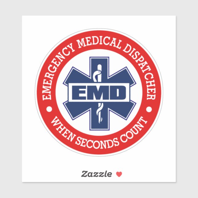 EMD (Emergency Medical Dispatcher) Aufkleber (Blatt)