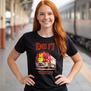 EMD F7 Santa Fe Warbonnet-Diesellokomotive. T-Shirt