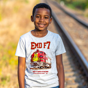 EMD F7 Santa Fe Warbonnet-Diesellokomotive. T-Shirt