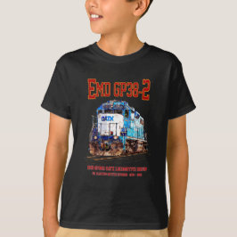 EMD GP38-2 Diesel Lokomotive GATX blau und weiß T-Shirt