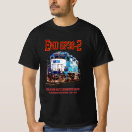 EMD GP38-2 Diesel Lokomotive GATX blau und weiß T-Shirt