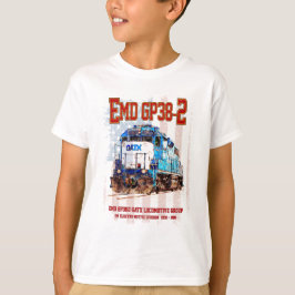 EMD GP38-2 Diesel Lokomotive und amerikanische Fla T-Shirt