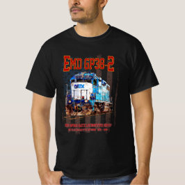 EMD GP38-2 Diesel Lokomotive und amerikanische Fla T-Shirt