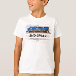 EMD GP38-2 Diesel Lokomotive und amerikanische Fla T-Shirt