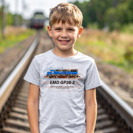 EMD GP38-2 Diesel Lokomotive und amerikanische Fla T-Shirt