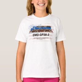 EMD GP38-2 Diesel Lokomotive und amerikanische Fla T-Shirt