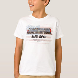 EMD GP60 Diesel Lokomotive und amerikanische Flagg T-Shirt
