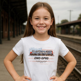EMD GP60 Diesel Lokomotive und amerikanische Flagg T-Shirt