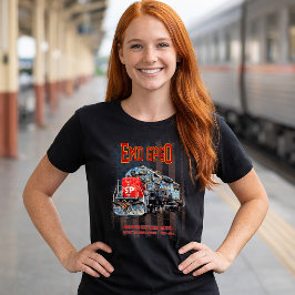 EMD GP60 Diesel Lokomotive und amerikanische Flagg T-Shirt