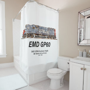 EMD GP60 Diesellokomotive des südlichen Pazifiks Duschvorhang