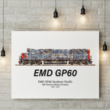 EMD GP60 Diesellokomotive von Southern Pacific
