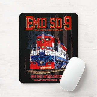 EMD SD-9 Lokomotive USA 250. Jubiläumsbemalung Mousepad