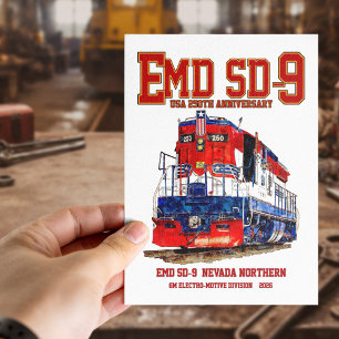 EMD SD-9 USA 250-Jahr-Jubiläums-Erbelokomotive Postkarte