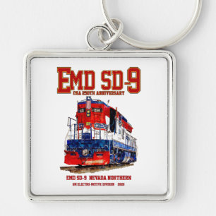 EMD SD-9 USA 250. Jubiläums-Erbelokomotive Schlüsselanhänger