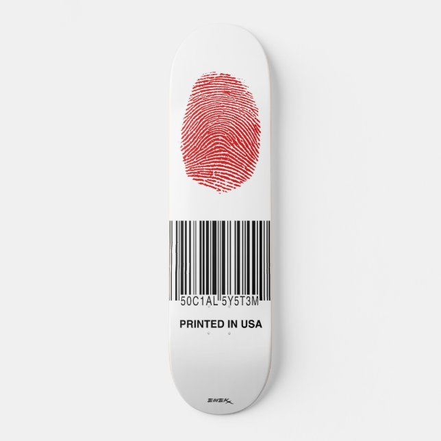 Emek "gedruckt " skateboard (Vorderseite)
