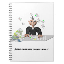 Emek olmadan yemek olmaz Personalisiert Notizblock