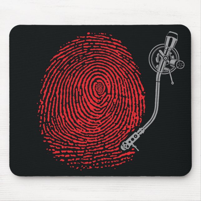 Emek thumbprint Aufzeichnungs-Mausunterlage Mousepad (Vorne)