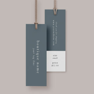 EMELIA Blue Hang Tags Bekleidungskennzeichnung Pre