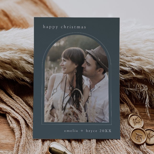 EMELIA Blue Niedlich Family Foto Frohe Weihnachten (EMELIA Blue Cute Family Photo Happy Christmas Holiday Card)