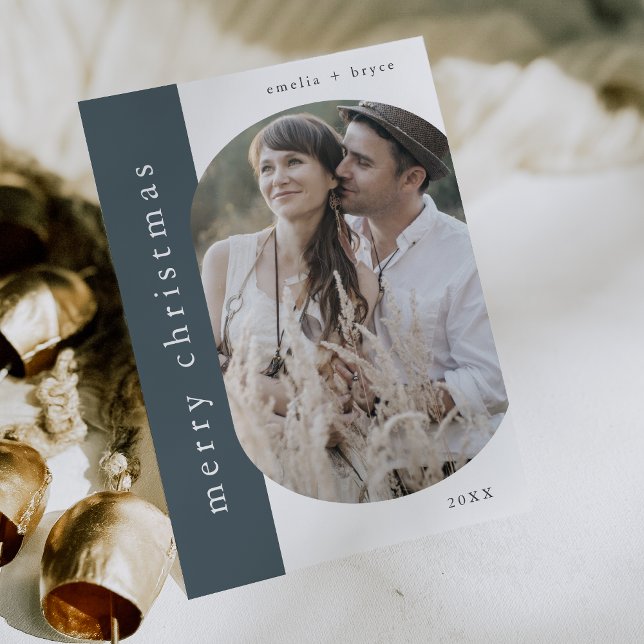 EMELIA Blue Xmas Gruß Foto frohe Weihnachten (EMELIA Blue Xmas Greeting Photo Merry Christmas Holiday Card)