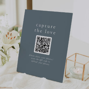 EMELIA Dusty Blue Rustic Capture the Liebe Wedding Sockelschild