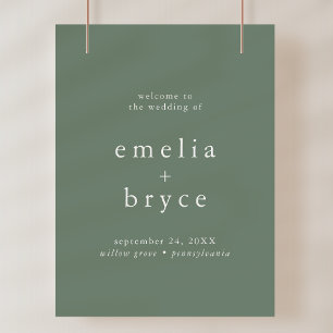 EMELIA Rustic Nature Mariage Modèle Affiche de bie