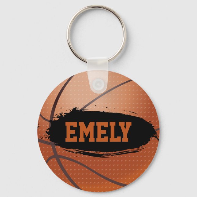 Emely Personalisiert Basketball Schlüsselanhänger  (Vorderseite)