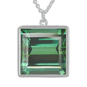 Emerald 3 sterling silberkette