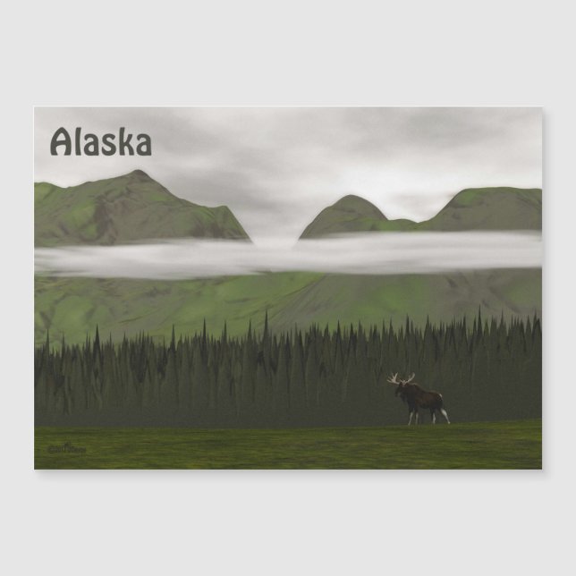 Emerald Alaska Magnetkarte (Vorderseite)