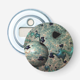 Emerald and Gold Mandelbrot with Sphere Flaschenöffner