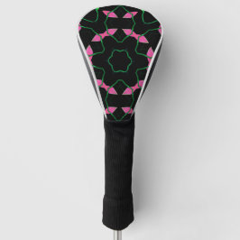Emerald and Pink Kaleidoscope Golf Headcover