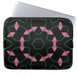 Emerald and Pink Kaleidoscope Laptopschutzhülle