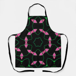 Emerald and Pink Kaleidoscope Schürze