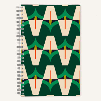 Emerald Arc modernes geometrisches botanisches Not Notizbuch