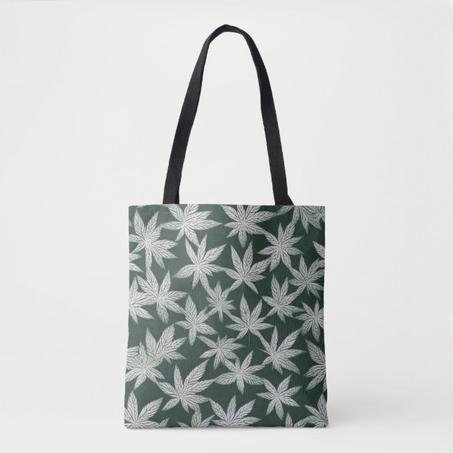 Emerald Asanoha: Ein traditionelles japanisches De Tasche (Vorderseite)