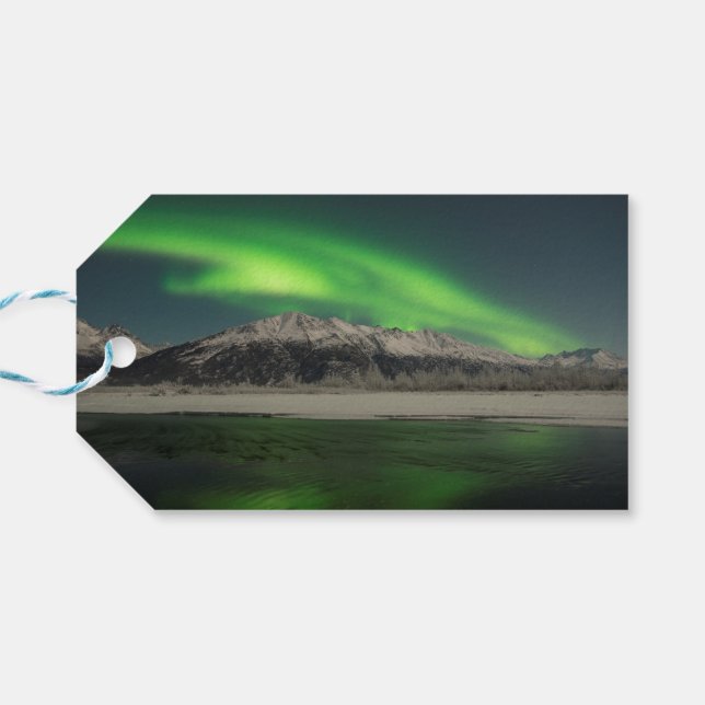 Emerald Aurora Geschenkanhänger (Rückseite Horizontal)