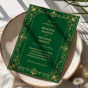 Emerald Barock Luxus-Keltisch Einladung