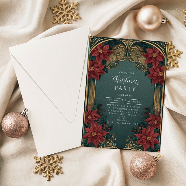 Emerald Barock Weihnachten Einladung (Von Creator hochgeladen)