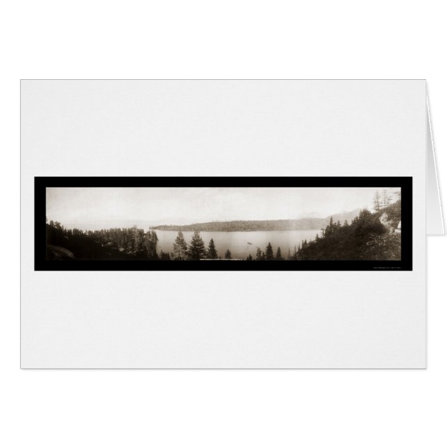 Emerald Bay Lake Tahoe Photo 1906 (Devant horizontal)