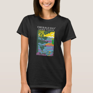 Emerald Bay Lake Tahoe Sierra Nevada Camping T-Shirt