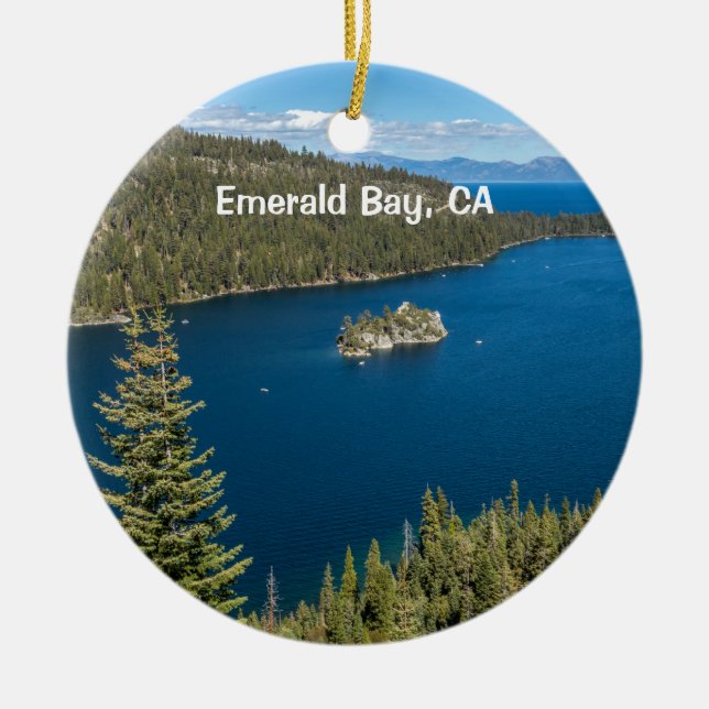Emerald Bay mit Lake Tahoe Keramik Ornament (Vorne)
